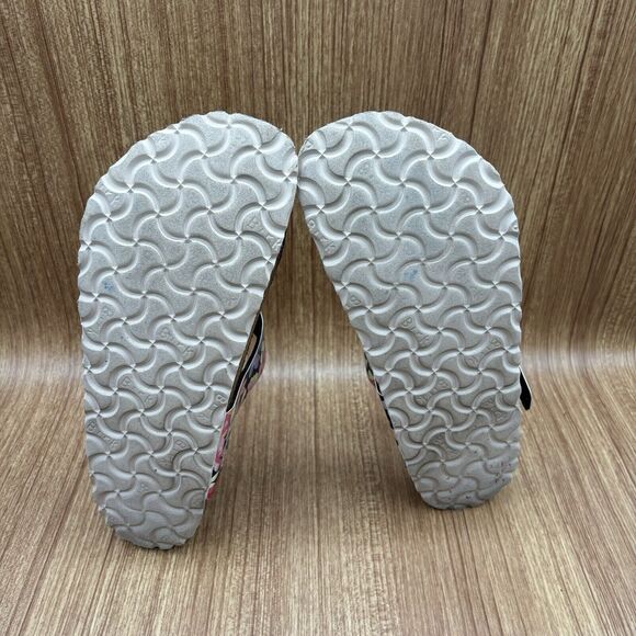 Birkenstock Gizeh Birko-Flor Supernatural Flower Navy Sandals 38/7 - Picture 7 of 8